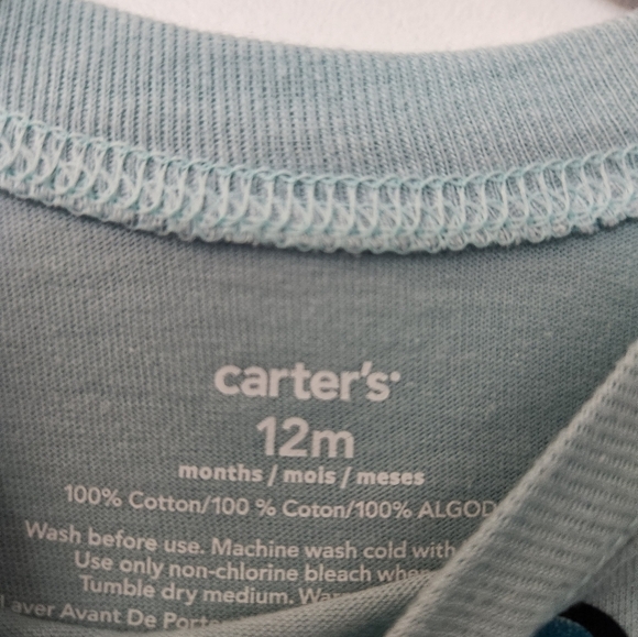 Carter's size 12-month long sleeve dinosaur shirt - Picture 2 of 4